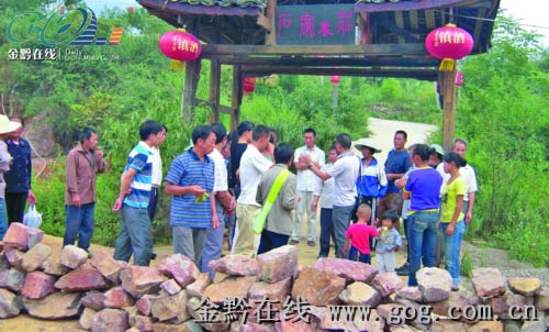 贵州7亩山林被夷为平地 村民反映未果砌墙封山